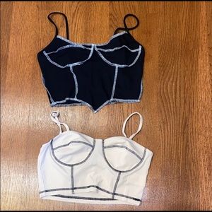 2 crop tops